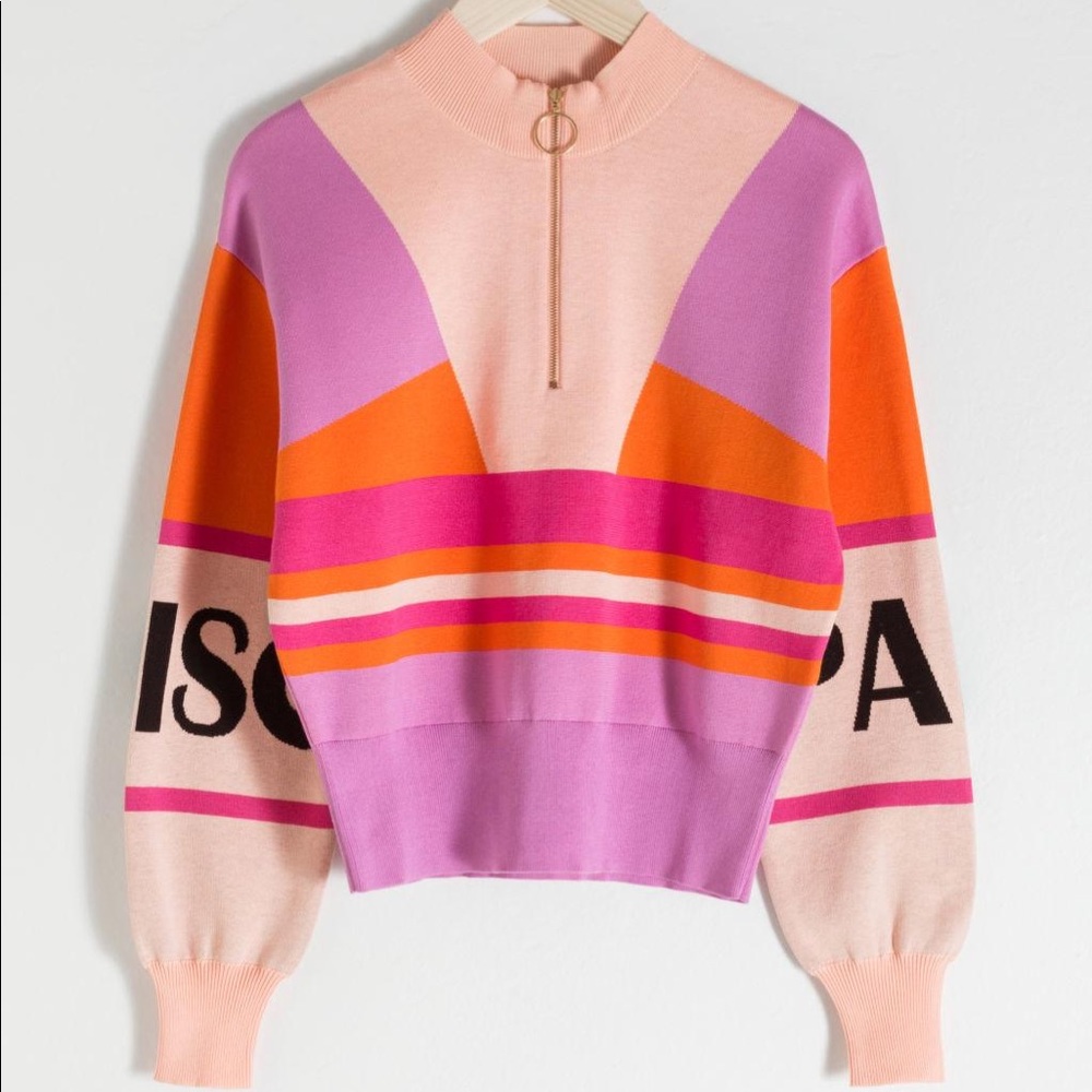 *NEW* colorblock zip pullover